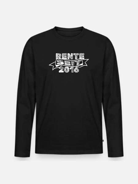 Pensioners 2016 - Men's Premium Organic Long Sleeve Shirt - black