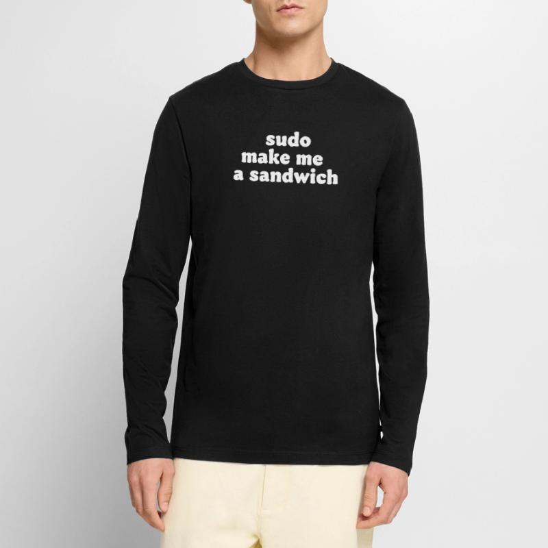 Sudo Commando Meme Sandwich Men's Premium Organic Long Sleeve Shirt