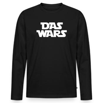 that's it - Men's Premium Organic Long Sleeve Shirt - black - Front - Nico (187cm)