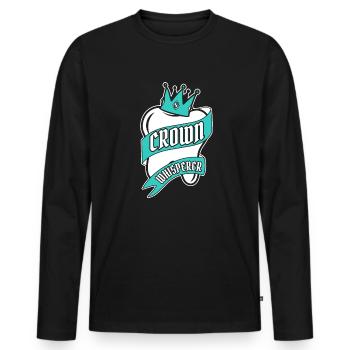 Crown Whisperer Laboratoire dentaire Laboratoire dentaire - T-shirt manches longues Premium bio Homme - noir - Devant - Nico (187cm)