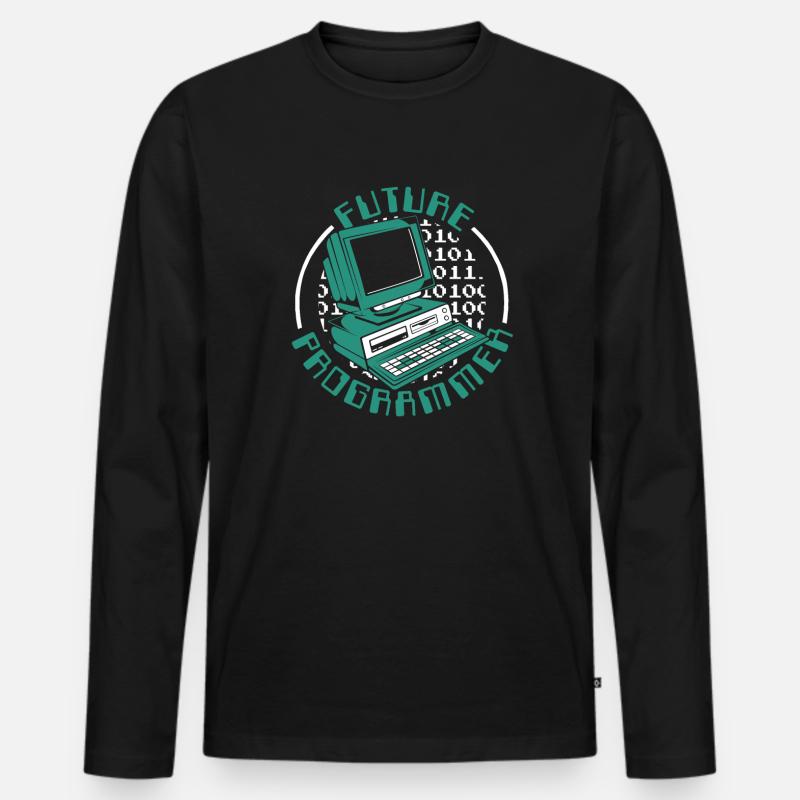 Future Programmer Software Engineer Developer - Men's Premium Organic Long Sleeve Shirt - black