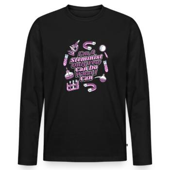 Seuls quelques-uns peuvent faire ce que je peux Scientifique STEM - T-shirt manches longues Premium bio Homme - noir - Devant - Nico (187cm)