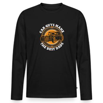 Car Guys Make The Best Dads Car Mechanic - Men's Premium Organic Long Sleeve Shirt - black - Front - Nico (187cm)