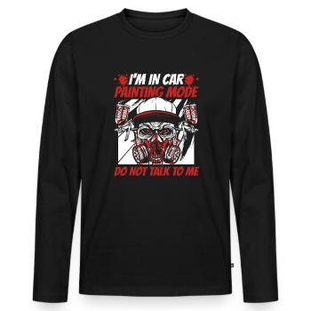 En mode peinture de voiture Ne me parlez pas Véhicule Voiture - T-shirt manches longues Premium bio Homme - noir - Devant - Nico (187cm)
