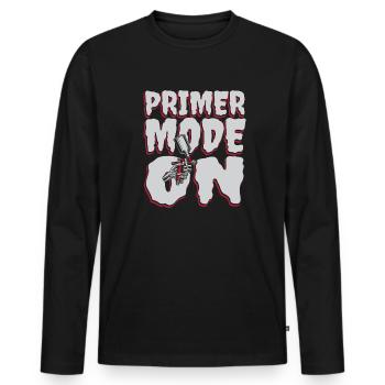 Primer Mode On Car Spray Automotive Vehicle Car - Men's Premium Organic Long Sleeve Shirt - black - Front - Nico (187cm)