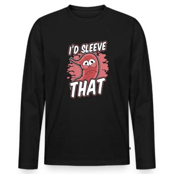 Je mettrais ce gastro-entérologue bariatrique - T-shirt manches longues Premium bio Homme - noir - Devant - Nico (187cm)