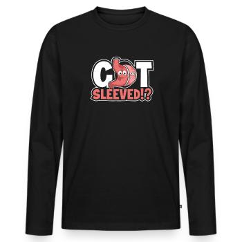 Got Sleeved Gastro-entérologue bariatrique gastrique - T-shirt manches longues Premium bio Homme - noir - Devant - Nico (187cm)