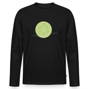 Centrale nucléaire d’uranium de Lineart Energy - T-shirt manches longues Premium bio Homme - noir - Devant - Nico (187cm)