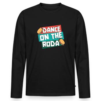 Danse sur la Roda Capoeirista Ginga Danse Capoeira - T-shirt manches longues Premium bio Homme - noir - Devant - Nico (187cm)