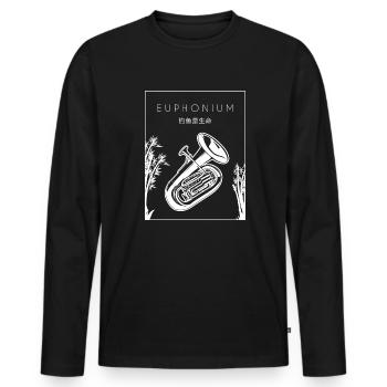 Euphonium Chinese Hanzi Euphoniumist Instrument - Men's Premium Organic Long Sleeve Shirt - black - Front - Nico (187cm)