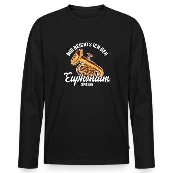 Mir reichts ich geh Euphonium spielen Euphoniste - T-shirt manches longues Premium bio Homme - noir - Devant - Nico (187cm)