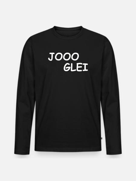 JOOO GLEI - T-shirt manches longues Premium bio Homme - noir