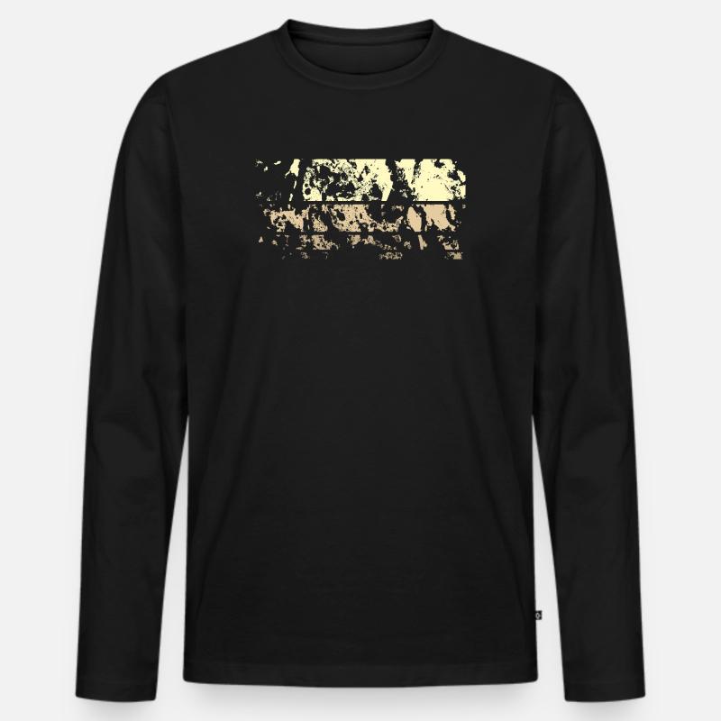 HIntergrund Abstrakt - Männer Premium Bio Langarmshirt - Schwarz