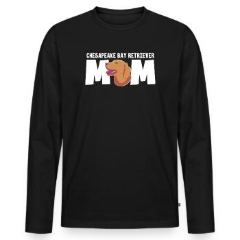 Retriever de la baie de Chesapeake - T-shirt manches longues Premium bio Homme - noir - Devant - Nico (187cm)