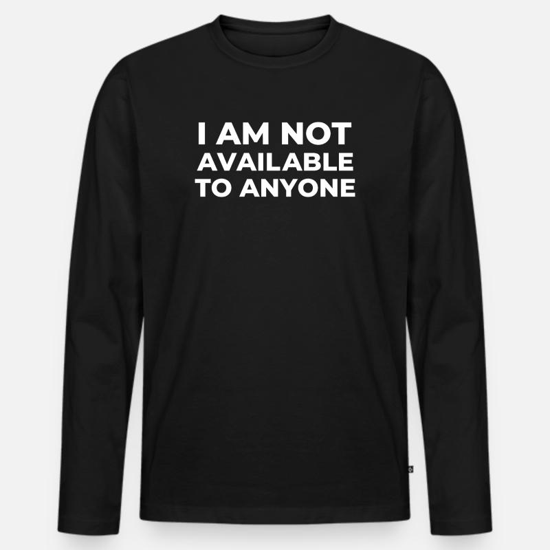 Fettgedrucktes Typografie-Protest-Statement-Design - Männer Premium Bio Langarmshirt - Schwarz