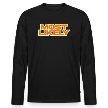 Le plus susceptible de se perdre - Vacances familiales drôles - T-shirt manches longues Premium bio Homme - noir - Devant - Nico (187cm)