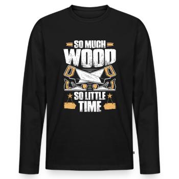 Carpenter carpenter joiner carpenter gift - Men's Premium Organic Long Sleeve Shirt - black - Front - Nico (187cm)