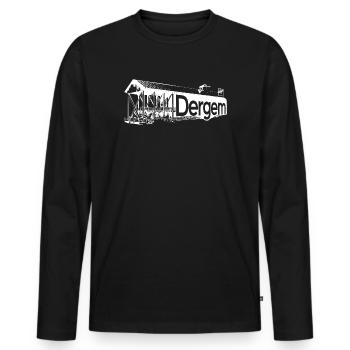Bad Dürkheim white - Männer Premium Bio Langarmshirt - Schwarz - Vorne - Nico (187cm)