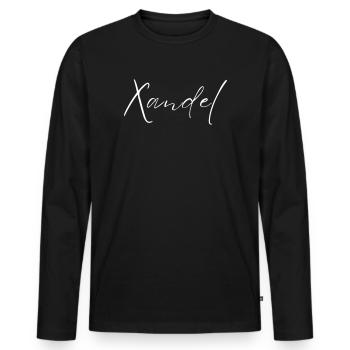 Xandel Name T-Shirt Gift For Men - Men's Premium Organic Long Sleeve Shirt - black - Front - Nico (187cm)