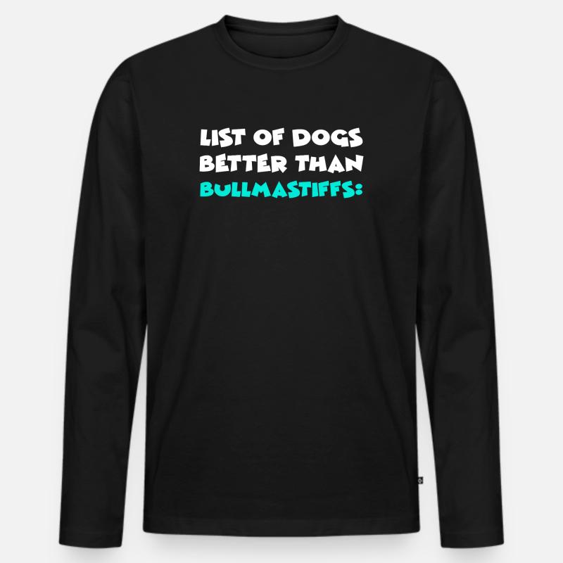 Bullmastiff - Männer Premium Bio Langarmshirt - Schwarz