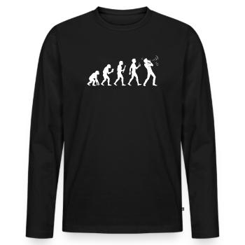 Instrument Harmonica Evolution Harmonica - Men's Premium Organic Long Sleeve Shirt - black - Front - Nico (187cm)