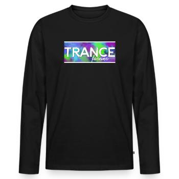 La transe pour toujours - T-shirt manches longues Premium bio Homme - noir - Devant - Nico (187cm)