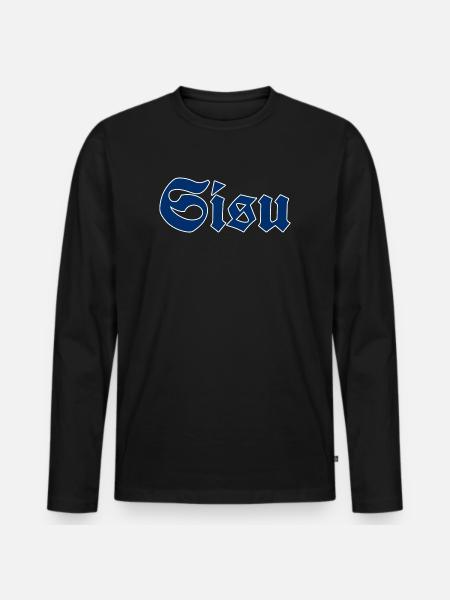 Guts - Men's Premium Organic Long Sleeve Shirt - black