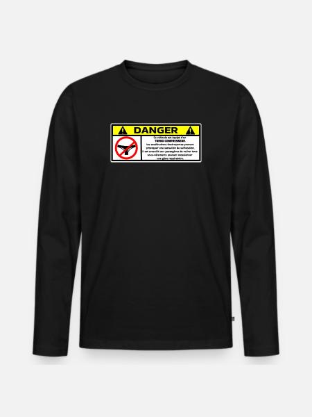 Turbolader - Männer Premium Bio Langarmshirt - Schwarz