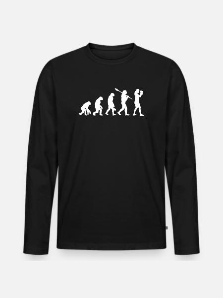 Boxing Evolution : Boxeuse Sportive Féminine - T-shirt manches longues Premium bio Homme - noir