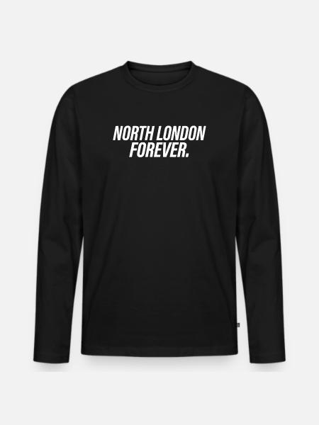 North London Forever - Men's Premium Organic Long Sleeve Shirt - black
