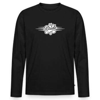 Team Bride - Men's Premium Organic Long Sleeve Shirt - black - Front - Nico (187cm)