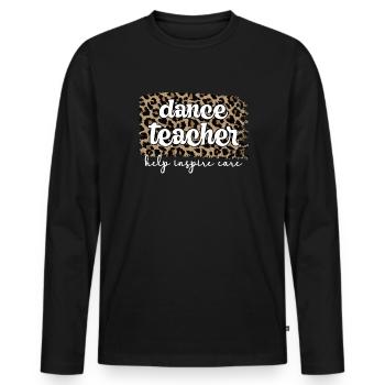 Reconnaissance de professeur de danse Cours de danse - T-shirt manches longues Premium bio Homme - noir - Devant - Nico (187cm)