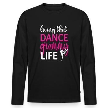 Proud Dance Grammy Grandma By Dancer Dance Grammy - Men's Premium Organic Long Sleeve Shirt - black - Front - Nico (187cm)