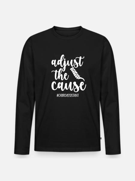 Chiropractic Assistant to Chiropractor - Men's Premium Organic Long Sleeve Shirt - black