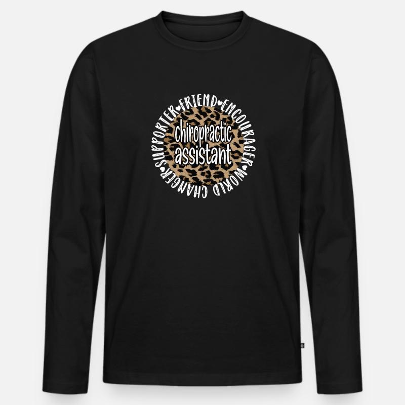 Chiropractic Assistant Chiropractic Assistant - Men's Premium Organic Long Sleeve Shirt - black