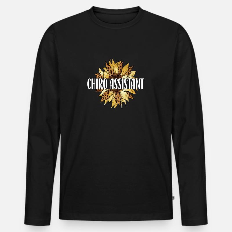 Chiropraktischer Assistent Chiropraktik Assistent - Männer Premium Bio Langarmshirt - Schwarz