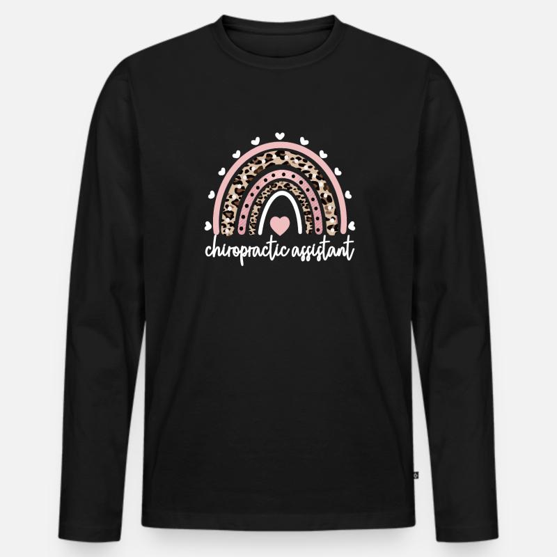 Chiropractic Assistant Chiropractic Assistant - Men's Premium Organic Long Sleeve Shirt - black