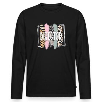 Proud Director Appreciation Director Director - Men's Premium Organic Long Sleeve Shirt - black - Front - Nico (187cm)