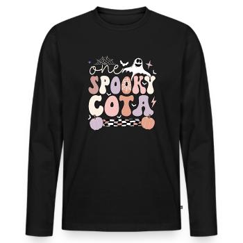 Certified Occupational Therapy Assistant Halloween - Men's Premium Organic Long Sleeve Shirt - black - Front - Nico (187cm)