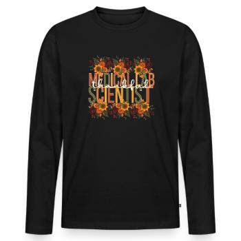 Medical Lab Scientist Thanksgiving Medical Lab - Männer Premium Bio Langarmshirt - Schwarz - Vorne - Nico (187cm)