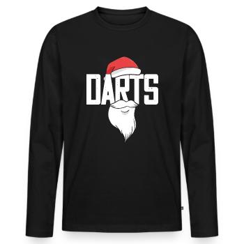 Dart Enthusiast Darts Board Meister Dart Spieler - Männer Premium Bio Langarmshirt - Schwarz - Vorne - Nico (187cm)