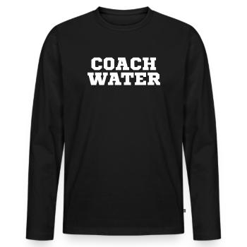 Coach Water Bloc - T-shirt manches longues Premium bio Homme - noir - Devant - Nico (187cm)
