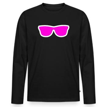 Sunglasses - Men's Premium Organic Long Sleeve Shirt - black - Front - Nico (187cm)