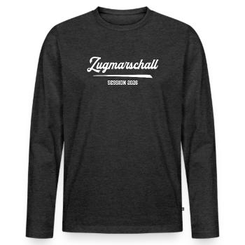 Train Marshal Carnival 2026 Carnival Carnival Parade - Men's Premium Organic Long Sleeve Shirt - heather anthracite - Front - Nico (187cm)