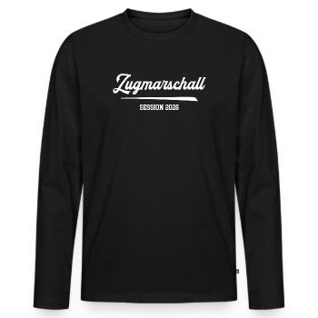Train Marshal Carnival 2026 Carnival Carnival Parade - Men's Premium Organic Long Sleeve Shirt - black - Front - Nico (187cm)