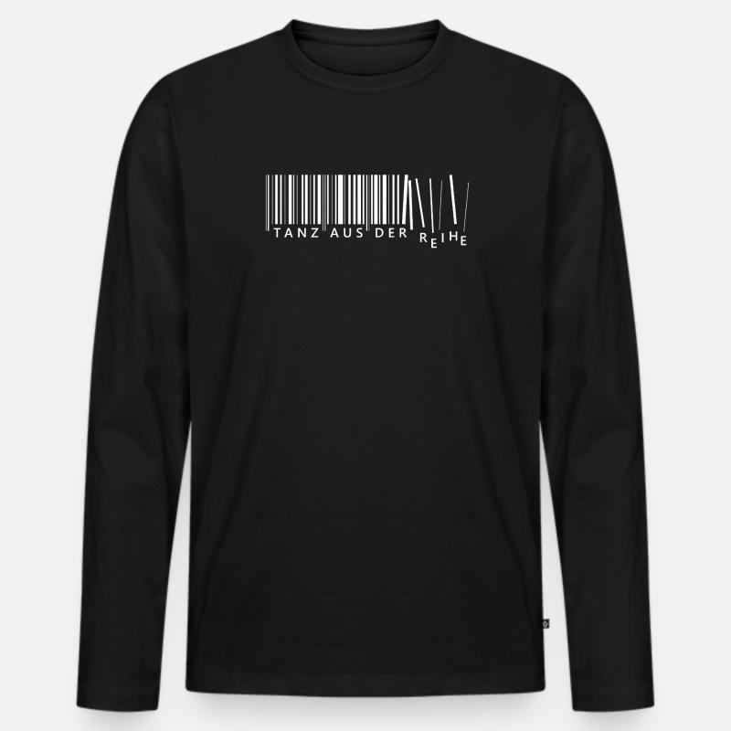 Tanz aus der Reihe Barcode - Männer Premium Bio Langarmshirt - Schwarz