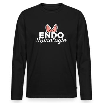 Endokrinologe Endokrinologie - Männer Premium Bio Langarmshirt - Schwarz - Vorne - Nico (187cm)