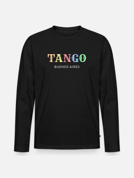 Tango Buenos Aires - Men's Premium Organic Long Sleeve Shirt - black