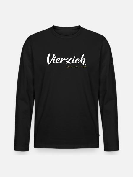 Vierzich Is just a number - Men's Premium Organic Long Sleeve Shirt - black