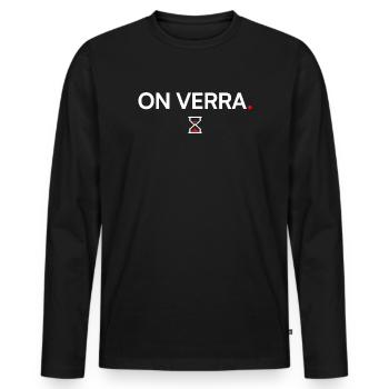 On verra humour attitude moderne - T-shirt manches longues Premium bio Homme - noir - Devant - Nico (187cm)